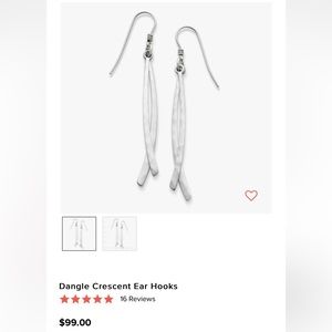 James Avery Dangle Crescent earrings